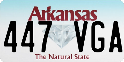AR license plate 447VGA