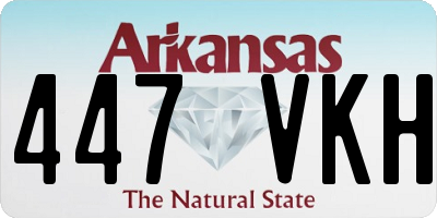 AR license plate 447VKH