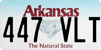 AR license plate 447VLT