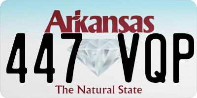 AR license plate 447VQP
