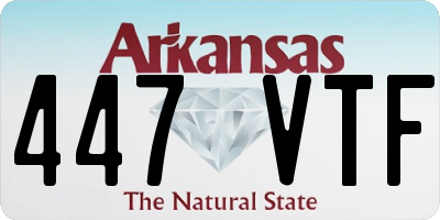 AR license plate 447VTF