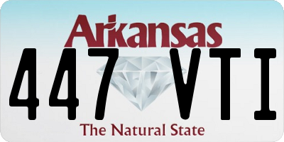AR license plate 447VTI