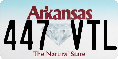 AR license plate 447VTL