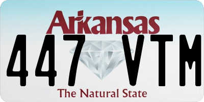 AR license plate 447VTM