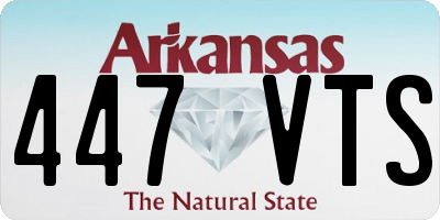 AR license plate 447VTS