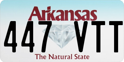 AR license plate 447VTT