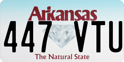 AR license plate 447VTU