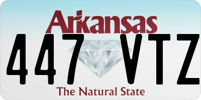 AR license plate 447VTZ