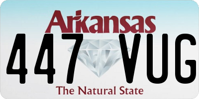 AR license plate 447VUG