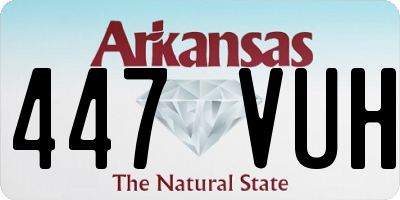 AR license plate 447VUH