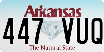 AR license plate 447VUQ