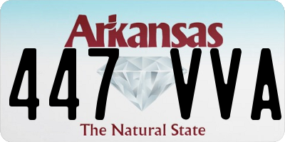 AR license plate 447VVA