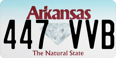 AR license plate 447VVB