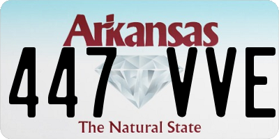AR license plate 447VVE