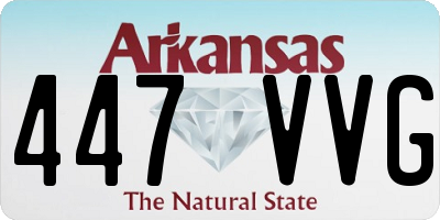 AR license plate 447VVG