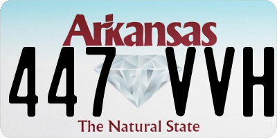 AR license plate 447VVH