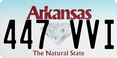 AR license plate 447VVI