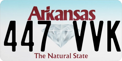 AR license plate 447VVK