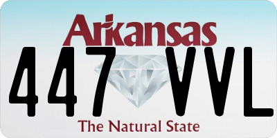 AR license plate 447VVL