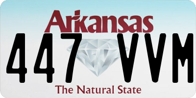AR license plate 447VVM