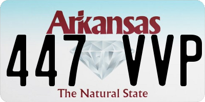 AR license plate 447VVP