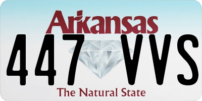 AR license plate 447VVS