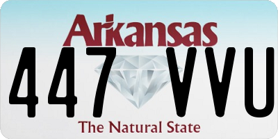 AR license plate 447VVU