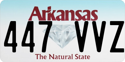 AR license plate 447VVZ