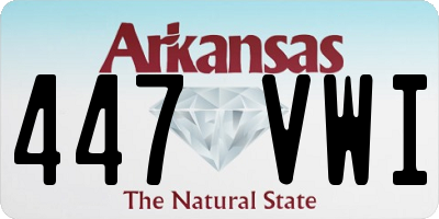AR license plate 447VWI