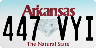 AR license plate 447VYI