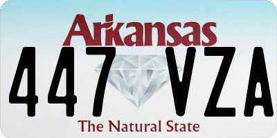 AR license plate 447VZA