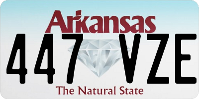 AR license plate 447VZE
