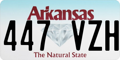 AR license plate 447VZH