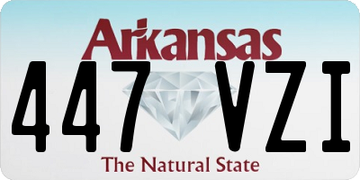 AR license plate 447VZI