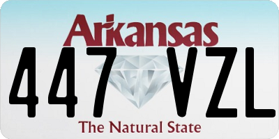AR license plate 447VZL