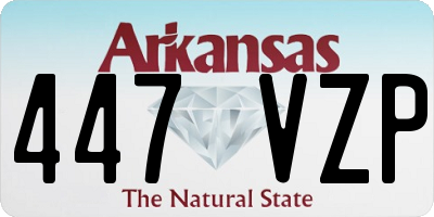 AR license plate 447VZP