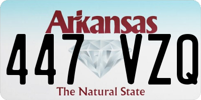 AR license plate 447VZQ
