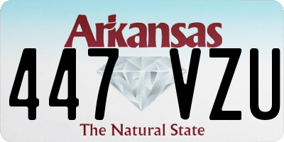 AR license plate 447VZU