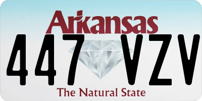 AR license plate 447VZV
