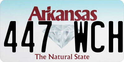 AR license plate 447WCH