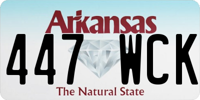 AR license plate 447WCK