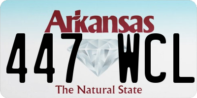 AR license plate 447WCL
