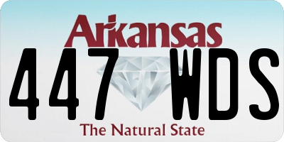 AR license plate 447WDS