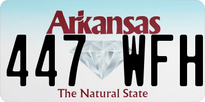AR license plate 447WFH
