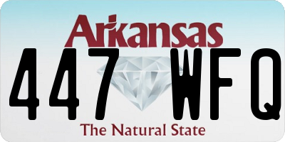 AR license plate 447WFQ