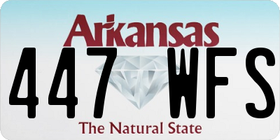 AR license plate 447WFS