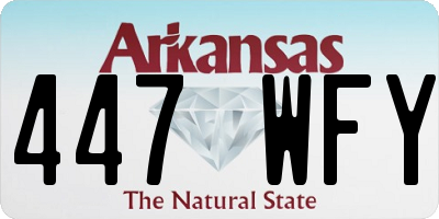 AR license plate 447WFY