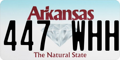 AR license plate 447WHH