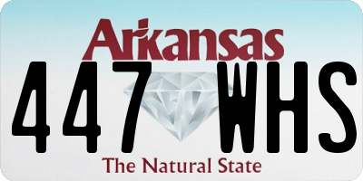 AR license plate 447WHS