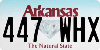 AR license plate 447WHX